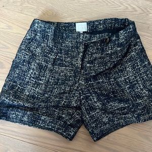 NWT! Never worn Anthropologie Navy and Silver Shorts! Size 4